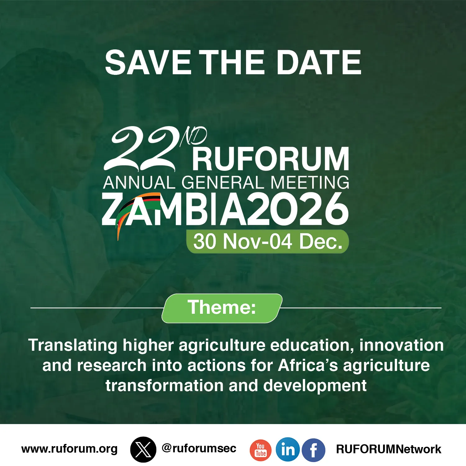 SAVE THE DATE!  RUFORUM 2026